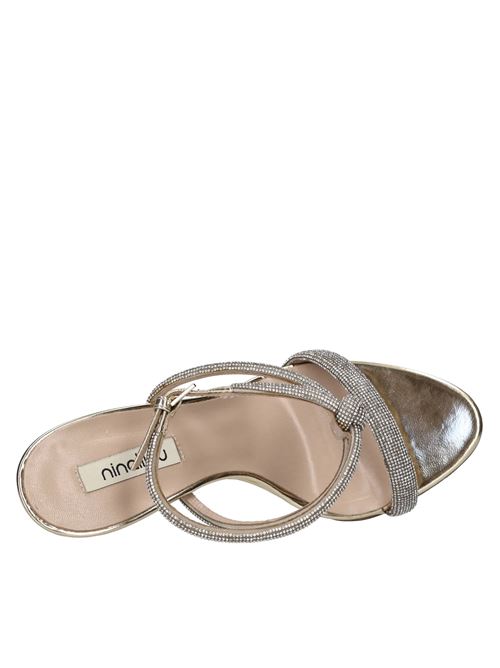 Mules in pelle e strass NINALILOU | 311005MC SPECCHIOPLATINO